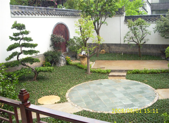 廣州番禺區(qū)清華坊私家別墅庭院設(shè)計(jì)圖4"